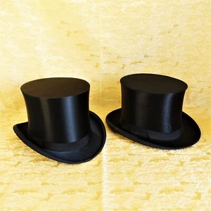 2x Chapeau Claque: Exposition Universelle ca. 1900 + Beste Marke D.R.P Gr 55/56 - Bild 1 von 13
