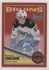 2019 O-Pee-Chee Platinum Retro Rainbow Red Karson Kuhlman #R-69 Rookie Auto RC