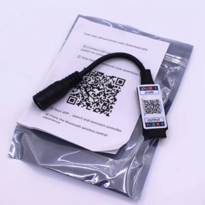 Mini RGB Bluetooth-compatible Controller 5-24V Music LED Controller Light Strip - Image 1 of 4