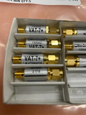 Mini-Circuits VAT-7+ RF Attenuator SMA Female/Male 50 Ohm New!!! - Image 1 of 4