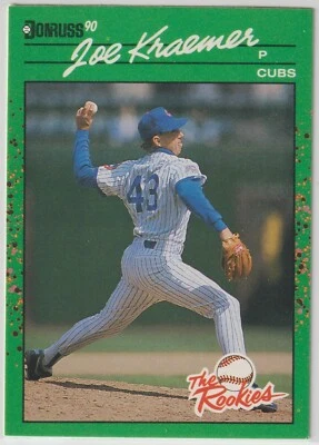 1990 Donruss The Rookies - JOE KRAEMER - RC #10 - Chicago Cubs (A) - Image 1 of 2