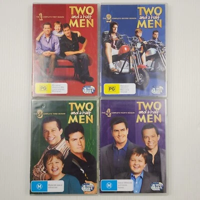 Two and a Half Men DVD Complete Series Season 1 2 3 4 Region 4 Charlie Sheen - Image 1 of 4