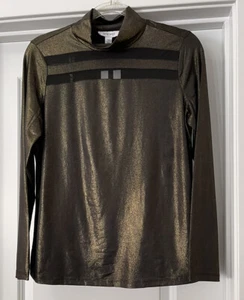 NINE WEST BRONZE METALLIC PULL OVER TOP~SZ M~NWTG! BEAUTIFUL! 😍 - Picture 1 of 8
