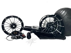 330 OSD FAT TIRE KIT BLACK CONTRAST INFIDEL WHEEL 12-25 KAWASAKI NINJA ZX-14R - Picture 1 of 4