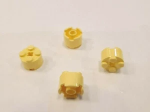 10x- LEGO hellgelber Stein, rund 2 x 2 mit Achsloch (3941) Neu - Bild 1 von 1