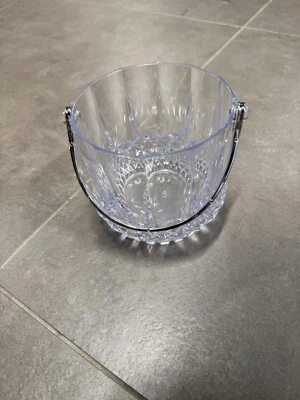 Bañeras gruesas de acrílico transparente para bebidas con mango cubo enfriador de vino para bar Foto 1 de 4