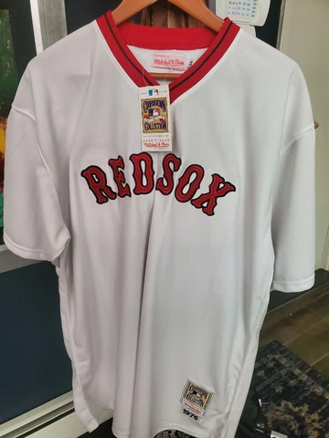 Mitchell & Ness Cooperstown Collection 1975 Red Sox CARLTON FISK Jersey Mens XL Cover