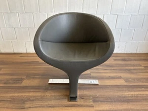 COR Yuca Design-Ledersessel grau chrom zeitlos elegant - Bild 1 von 9