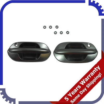 Juego de 2 piezas de manijas de puerta exterior par delantero negro textura para Honda Odyssey 03-04 Foto 1 de 4