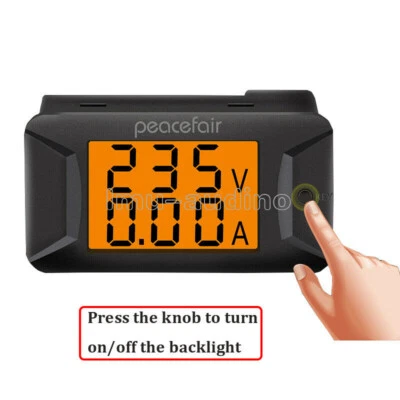 AC 40-400V 100A Digital Voltage Ampere Panel Meter 110V 220V Ammeter Voltmeter - Bild 1 von 4