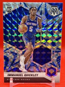 Immanuel Quickley 2020-21 Panini Mosaic RC Blue Reactive Prizm #208 Knicks 🔥