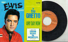 ELVIS PRESLEY 2 track pic sleeve 45 IN THE GHETTO Any Day Now Germany