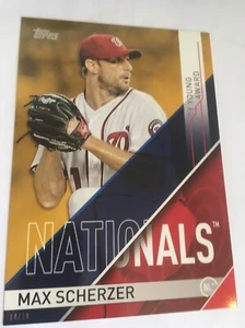 2017 Topps MLB Awards Jumbo 5x7 Max Scherzer Nationals CY2 #’d 04/10 Gold - Picture 1 of 1