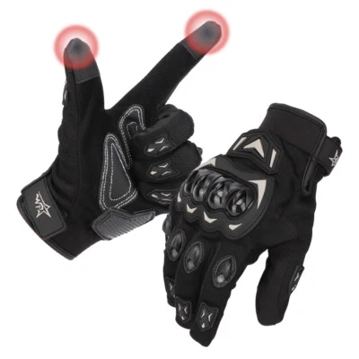 MARKELOS Motorradhandschuhe Herren Motorrad Handschuhe mit Knöchelprotektor Touchscreen