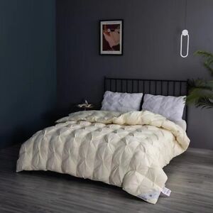 Grey Goose Down Heavyweight Duvet Double Bed Blanket Filler Pinch Pleated Quilt