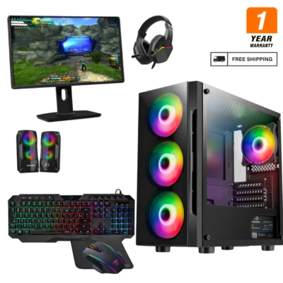22" Fast Gaming PC Bundle Core i5 16GB Ram SSD+HDD 4GB GT730 NEXT DAY DELIVERY - Image 1 of 4