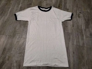 Vtg 70s Ringer White Undershirt Tee Shirt Made In USA Size M Tall NWOT - Picture 1 of 8