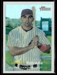 2006 Topps Heritage #80 Johnny Estrada Chrome Refractor #/557 - Bild 1 von 2