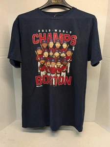 Boston Red Sox 2018 World Champs T Shirt Size L  500 Level Team Graphic (BOX43) - Picture 1 of 7