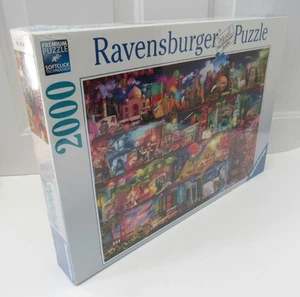 NEW!! 2014 RAVENSBURGER PREMIUM JIGSAW PUZZLE WORLD OF BOOKS AIMEE STEWART 2000 - Picture 1 of 4