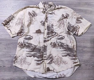 Royal Palm Shirt Adult X-Large 46-48 Swordfish Boat Beach Hawaiian Mens - Picture 1 of 5