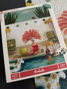 Poolside New York Puzzle Company Janet Hill 500 Teile 18"x24" Puzzle - Bild 1 von 2