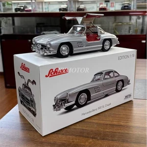Schuco 1/18 Benz 300 SL Cupé W198 Puerta Ala Gaviota Diecast Modelo Coche Plata Regalos - Imagen 1 de 11