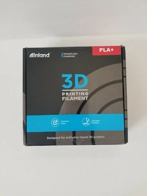 Inland 3D Printing Filament 2.85mm PLA+ Black 1 KG Print Temp 205-225 Celsius - Image 1 of 2