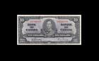 1937 BANK OF CANADA KGVI $10 Gordon & Towers "T/D" (( EF ))