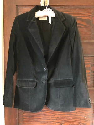 Vintage 80's Women's PLUMTREE Black Velvet Blazer Jacket NWT Size 9 - Image 1 of 4