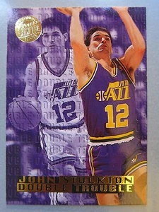 *1:50 Packs* 1995-96 Ultra Double Trouble Gold Medallion #10 John Stockton - Picture 1 of 2
