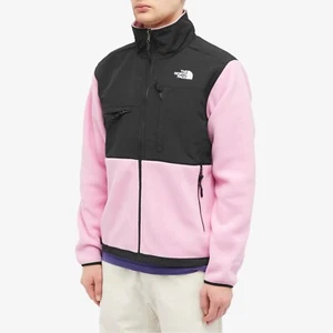 The North Face Denali Full Zip Polartec Fleece Jacket Orchid Pink/Black Mens XL - Picture 1 of 6