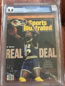 Sports illustrated 1991 Shaquille O’Neal FC CGC 8.0 subscription issue - Picture 1 of 1