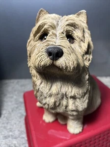 1989 SANDICAST TAN CAIRIN TERRIER SIGNED SANDR BRUE NICE - Picture 1 of 8
