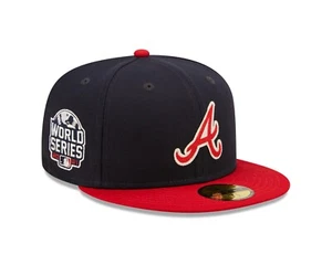 Atlanta Braves New Era World Series Letterman 59FIFTY Fitted Hat - Picture 1 of 7