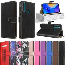 For TCL 20R 5G Case, Slim Magnetic Flip Leather Book Wallet Stand Phone Cover