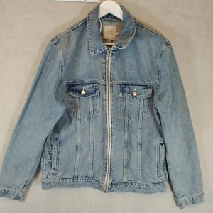 Topman Jacket/Coat Mens Blue Light Denim Smart/Casual L 40-42 Large - Picture 1 of 10