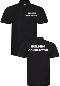 Building Construction POLO SHIRT WORKWEAR Builder Contractor repair TOP uniform - Imagen 1 de 4