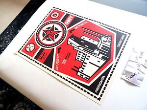 NEW 2009 Obey Giant X LEVIS Shepard Fairey OBEY FACTORY Art Print 18 x 24