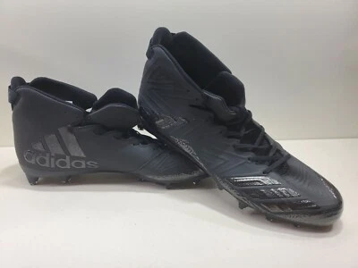 Brand New Adidas Freak X Carbon Mid Black Football Cleats Men's Size 18 BW0866 - Image 1 of 4