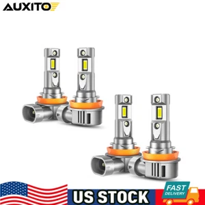 OXIL Combo LED Headlight Bulbs H11 H8 High Low Beam 6500K Plug Play Noiseless B - Picture 1 of 10