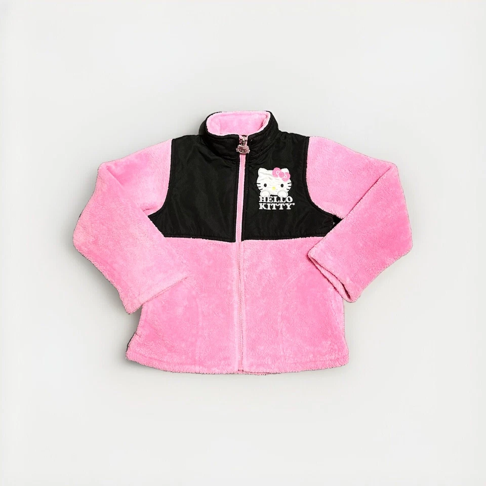 Chaqueta Sherpa Hello Kitty Niña Pequeña 4T Hello Kitty Niñas 4T Sherpa Rosa  Foto 1 de 4