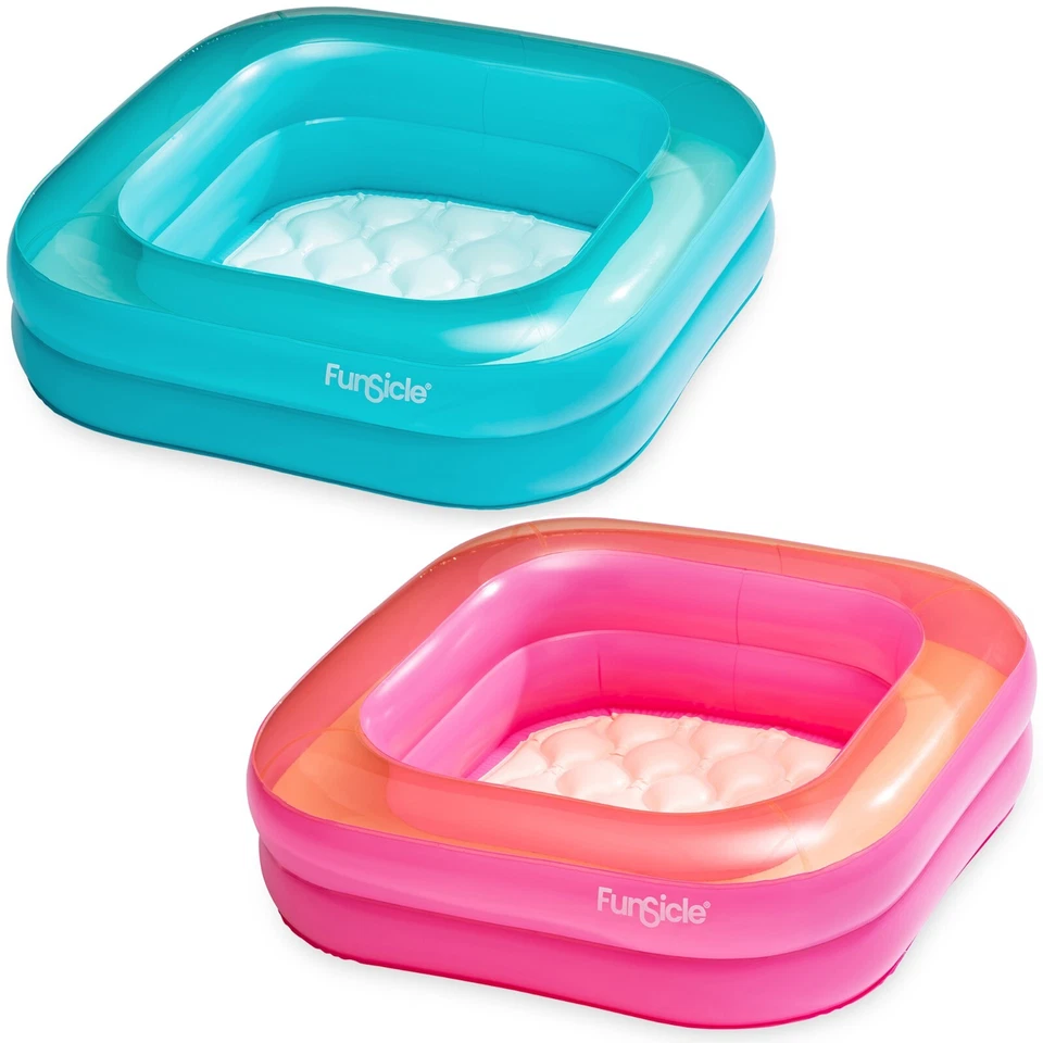 Kinderpool Baby Planschbecken 86x86x25cm Aufblasbar Weicher Boden ab 1 Jahr - Bild 1 von 1