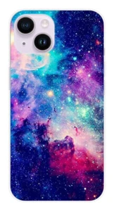 Coque en silicone imprimée compatible Apple iPhone 15 Galaxie Bleue - Photo 1 sur 3
