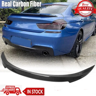 Alerón trasero de carbono real para BMW F06 F13 640i 650i M6 Gran Coupé 2012-2016 Foto 1 de 4