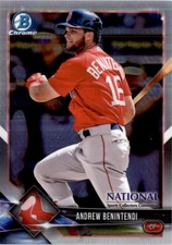 2018 Bowman Chrome National Convention Prism Refractors #BNRAB Andrew Benintendi