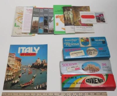 Vintage 1980's Italy Souvenir Pamphlets and Lots of 35mm Slides + MORE - Image 1 of 4