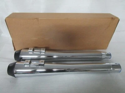 17-23 Harley Davidson Touring Cobra El Diablo 4" Slip-On Mufflers CHROME 6208 - Image 1 of 4