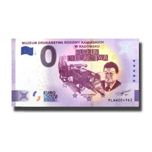 Tarjetas de recuerdo Euro Souvenir Anniversary Polonia PLAW 2021-1 Muzeum Drukarstva - Imagen 1 de 2