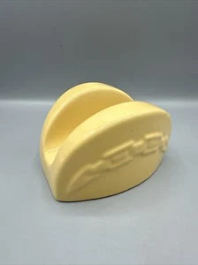 Longaberger Woven Traditions Butternut Yellow Taco Holder Ceramic Multi Use - Bild 1 von 10